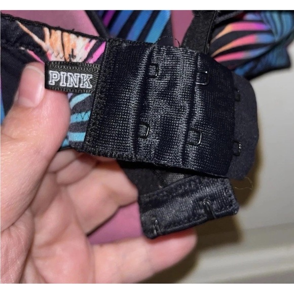 Victoria's Secret Pink Black Multicolor "Wear Everywhere Super Push-Up Size 36DD - Picture 5 of 6
